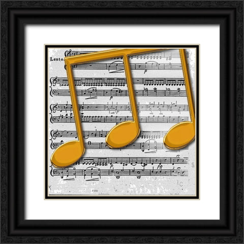 Muso II Black Ornate Wood Framed Art Print with Double Matting by Smith, Karen