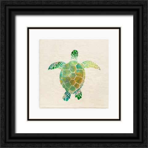 Turtle Bay I Black Ornate Wood Framed Art Print with Double Matting by Guillen, Surma