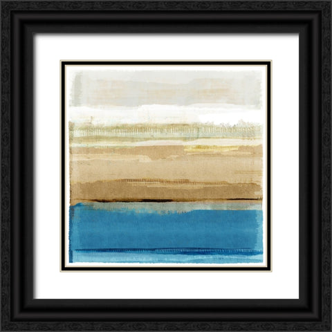 Blue Daze I Black Ornate Wood Framed Art Print with Double Matting by Kouta, Flora