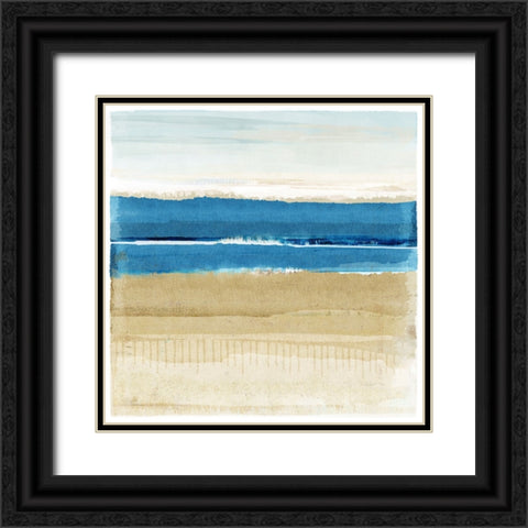Blue Daze II Black Ornate Wood Framed Art Print with Double Matting by Kouta, Flora