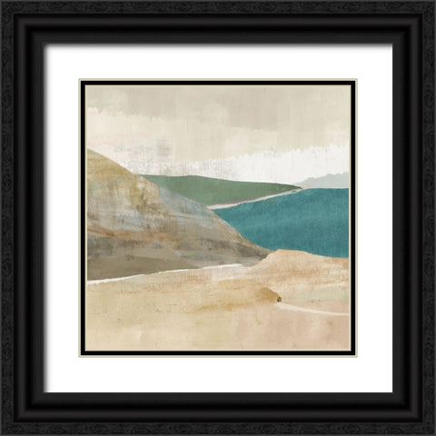 Brightstone Bay I Black Ornate Wood Framed Art Print with Double Matting by Kouta, Flora