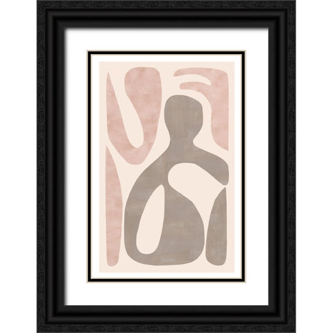 Equanimity II Black Ornate Wood Framed Art Print with Double Matting by Kouta, Flora