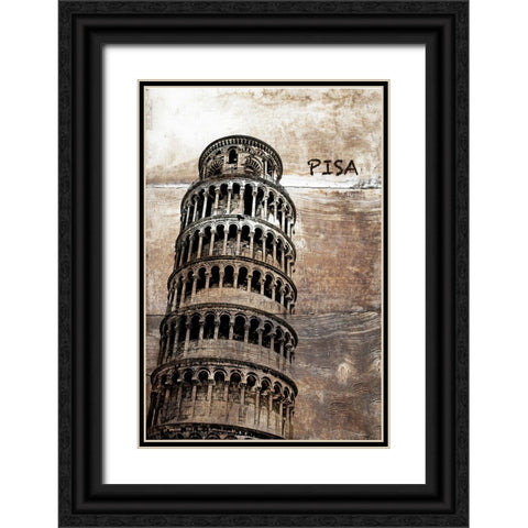 Italy Black Ornate Wood Framed Art Print with Double Matting by Orlov, Irena