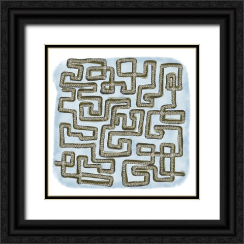 Skedaddle II Black Ornate Wood Framed Art Print with Double Matting by Schlotzhauer, Jim