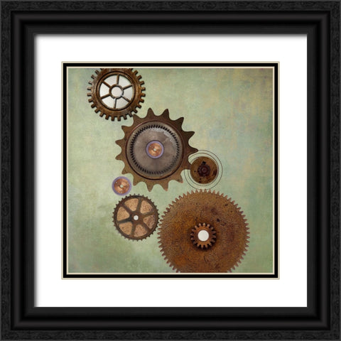 Cognitive I Black Ornate Wood Framed Art Print with Double Matting by Smith, Karen