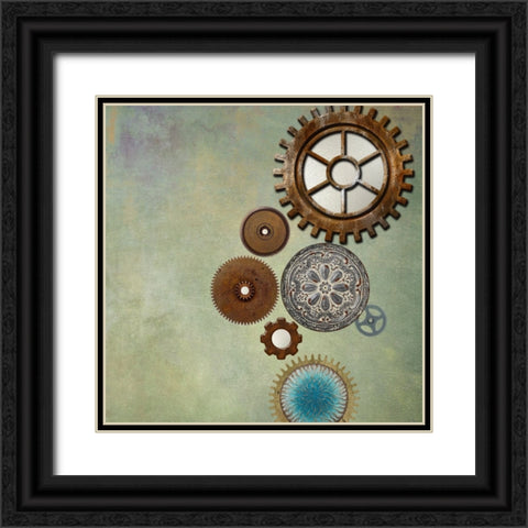 Cognitive II Black Ornate Wood Framed Art Print with Double Matting by Smith, Karen