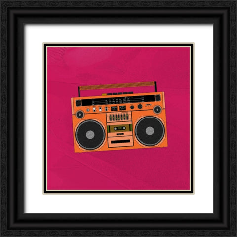 Tape On II Black Ornate Wood Framed Art Print with Double Matting by Smith, Karen