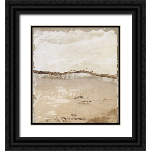 Crack and Groove I Black Ornate Wood Framed Art Print with Double Matting by Smith, Karen