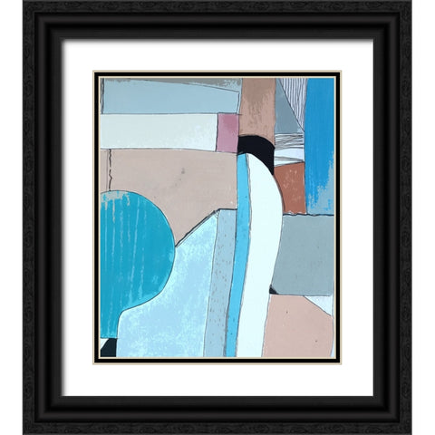 Twist and Turn II Black Ornate Wood Framed Art Print with Double Matting by Smith, Karen