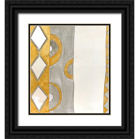 Hoopla I Black Ornate Wood Framed Art Print with Double Matting by Smith, Karen