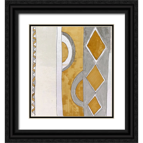 Hoopla II Black Ornate Wood Framed Art Print with Double Matting by Smith, Karen