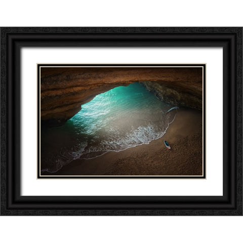 The Secret Cave Black Ornate Wood Framed Art Print with Double Matting by Parejo, Jose