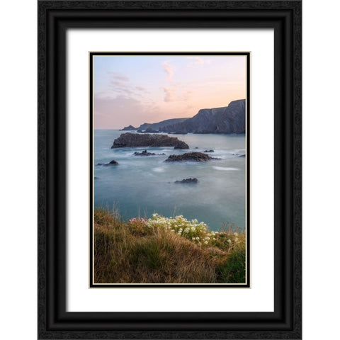 Spring blossom Black Ornate Wood Framed Art Print with Double Matting by Garcia Gomez, Elena