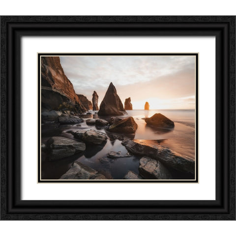 The Three Sisters Black Ornate Wood Framed Art Print with Double Matting by Regius Polgar, Zoltan