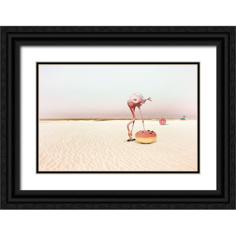 Donutbeach Black Ornate Wood Framed Art Print with Double Matting by von Diepenbroek, Christine
