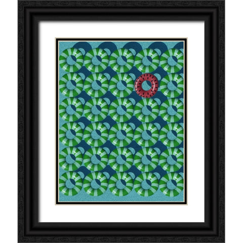 Stand out in the crowd Black Ornate Wood Framed Art Print with Double Matting by Cederberg, Marcus