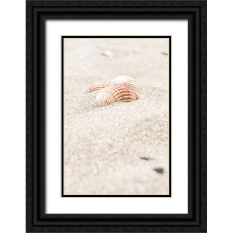 Beach 014 Black Ornate Wood Framed Art Print with Double Matting by Artographie Studio