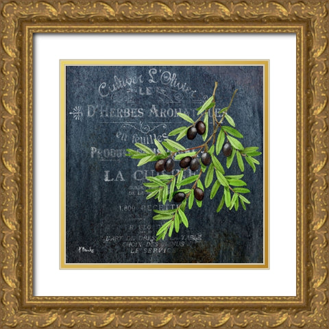 Provincial Herbs VI Gold Ornate Wood Framed Art Print with Double Matting by Brent, Paul