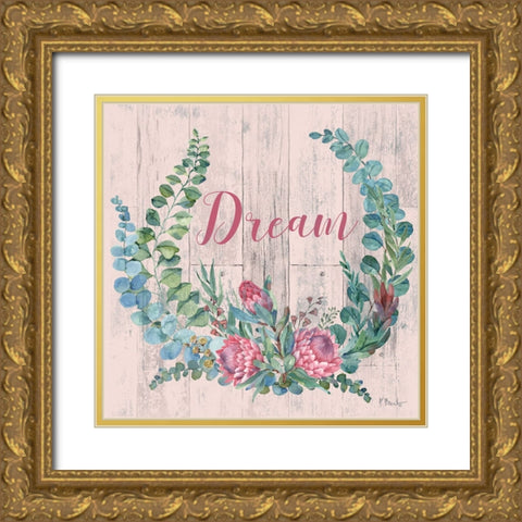 Sugarbush Bloom IV Gold Ornate Wood Framed Art Print with Double Matting by Brent, Paul