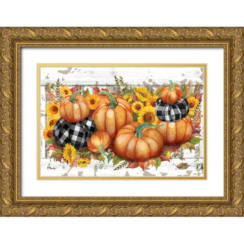 Rustic Fall Horizontal Gold Ornate Wood Framed Art Print with Double Matting by Brent, Paul