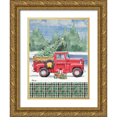 Holiday Campground Pass Vertical II Gold Ornate Wood Framed Art Print with Double Matting by Brent, Paul