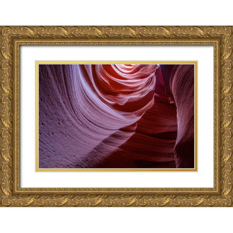 Antelope Canyon 6 Gold Ornate Wood Framed Art Print with Double Matting by Lee, Rachel