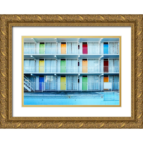 Architectural 8 Gold Ornate Wood Framed Art Print with Double Matting by Lee, Rachel