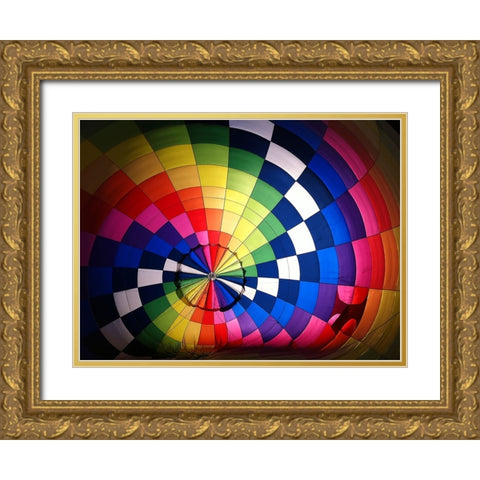 Balloon 1 Gold Ornate Wood Framed Art Print with Double Matting by Lee, Rachel