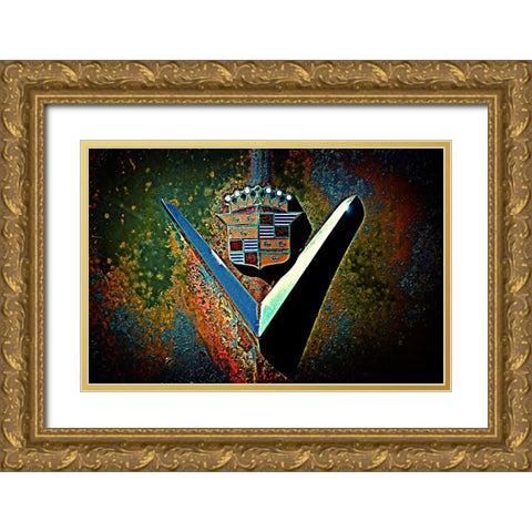 Caddy Gold Ornate Wood Framed Art Print with Double Matting by Lee, Rachel
