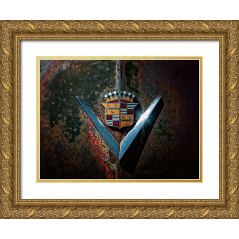 Caddy V Gold Ornate Wood Framed Art Print with Double Matting by Lee, Rachel