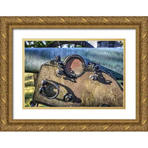 Cannon Detail Gold Ornate Wood Framed Art Print with Double Matting by Lee, Rachel