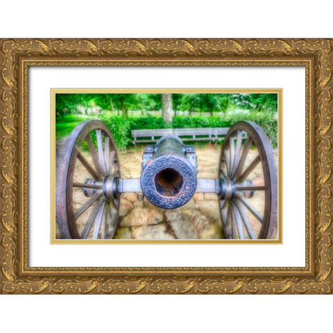 Cannon View 1 Gold Ornate Wood Framed Art Print with Double Matting by Lee, Rachel