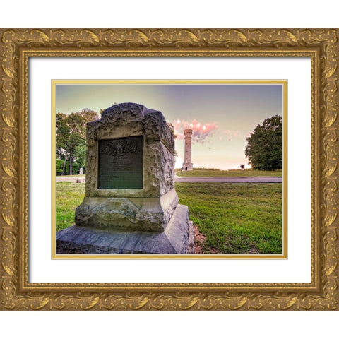 Chickamauga 11 Gold Ornate Wood Framed Art Print with Double Matting by Lee, Rachel