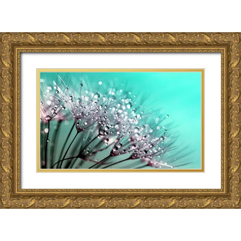 Flower 55 Gold Ornate Wood Framed Art Print with Double Matting by Lee, Rachel
