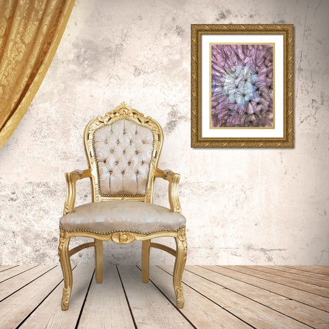 Flower 58 Gold Ornate Wood Framed Art Print with Double Matting by Lee, Rachel