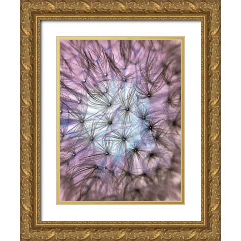 Flower 58 Gold Ornate Wood Framed Art Print with Double Matting by Lee, Rachel