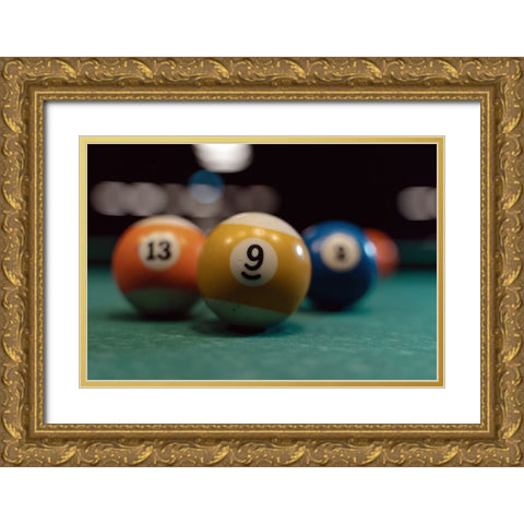 Games 2 Gold Ornate Wood Framed Art Print with Double Matting by Lee, Rachel