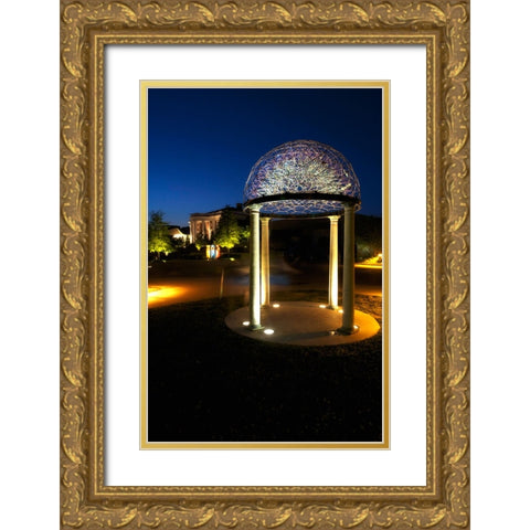 Hunter At Night Gold Ornate Wood Framed Art Print with Double Matting by Lee, Rachel