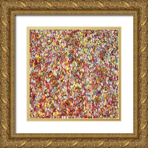 Leaves 17 Gold Ornate Wood Framed Art Print with Double Matting by Lee, Rachel