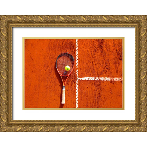 Sports Gold Ornate Wood Framed Art Print with Double Matting by Lee, Rachel