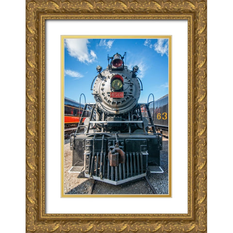 Train Detail 4 Gold Ornate Wood Framed Art Print with Double Matting by Lee, Rachel