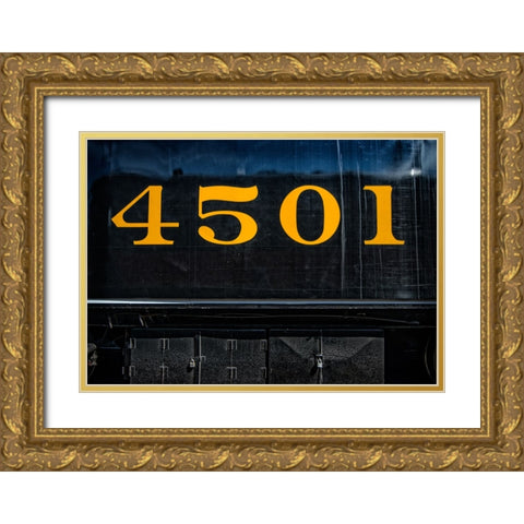 Train Detail 8 Gold Ornate Wood Framed Art Print with Double Matting by Lee, Rachel