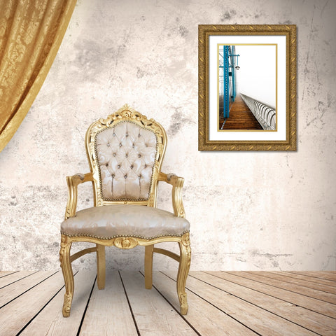 Walnut in Fog B Right Gold Ornate Wood Framed Art Print with Double Matting by Lee, Rachel