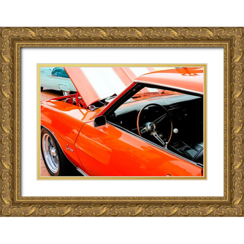 Camaro Gold Ornate Wood Framed Art Print with Double Matting by Malone, Will