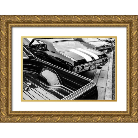 Chevelle BW Gold Ornate Wood Framed Art Print with Double Matting by Malone, Will