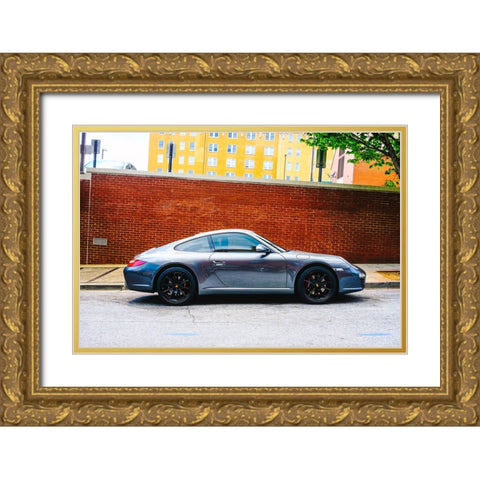 Crooked Porche Gold Ornate Wood Framed Art Print with Double Matting by Malone, Will