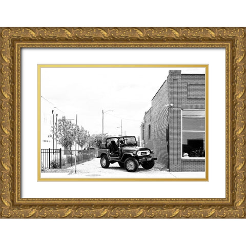 Land Cruiser Gold Ornate Wood Framed Art Print with Double Matting by Malone, Will