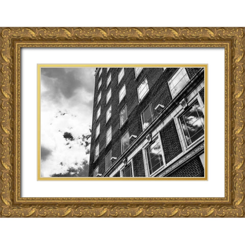 Sky Windows BW Gold Ornate Wood Framed Art Print with Double Matting by Malone, Will
