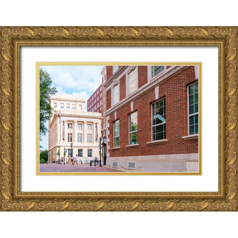 Summer Walk Gold Ornate Wood Framed Art Print with Double Matting by Malone, Will