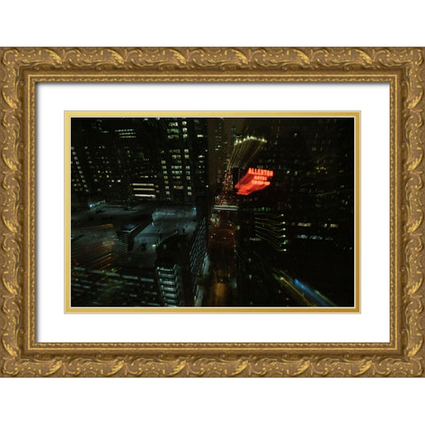 Gotham  Gold Ornate Wood Framed Art Print with Double Matting by Malone, Will